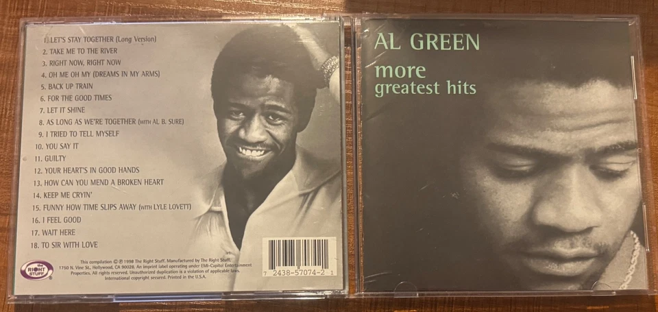 Al Green CD More Greatest Hits 18 tracks MINT Foto 1 de 1