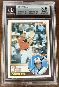 1983 TOPPS CAL RIPKEN JR BASEBALL CARD #163 GRADED BECKETT-8.5 - Picture 1 of 2