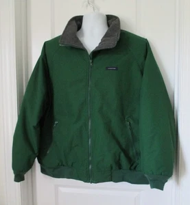 Lands End Jacket Boys XL 18-20 Green Fleece Lined Squal - Picture 1 of 9
