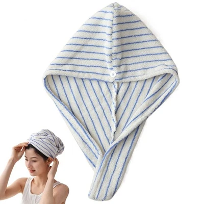 Combed Cotton Hair Wrap Drying Tool Luxury Hair Dry Towels - image 1 of 4