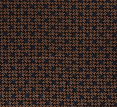 Viskosejersey Hahnentritt  100x150cm braun blau, Jersey nähen, Stoffe, Meterware - Bild 1 von 4