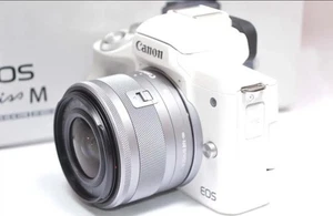 Near Mint Canon EOS Kiss M 24.1 MP Digital Mirrorless Camera Black Body #C034 - Picture 1 of 4