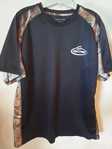 Men's Team Realtree Adult X-Large (46-48) Black/Camo T-Shirt--New w/o Tags - Picture 1 of 3