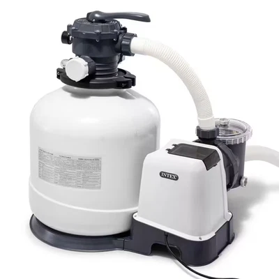1.41 Sq. Ft Filtration Area 3,000 GPH above Ground Pool Sand Filter Pump with Au Foto 1 de 4