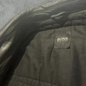 Schwarzer Boss Lederjacke - Bild 1 von 3