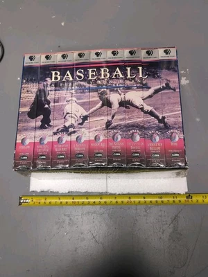 BASEBALL BY KEN BURNS 9 INNING VHS New TAPE BOX SET SEALED 1840's-1994 Foto 1 de 4