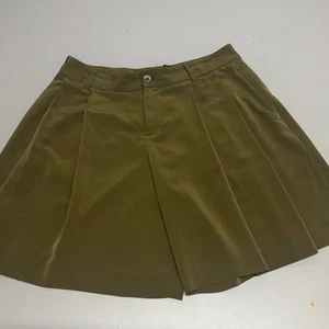 Pantalones Cortos Lauren Ralph Lauren Mujer 2 Pantalones Cortos Plisados Verde Oliva Elegante Ligero - Imagen 1 de 8