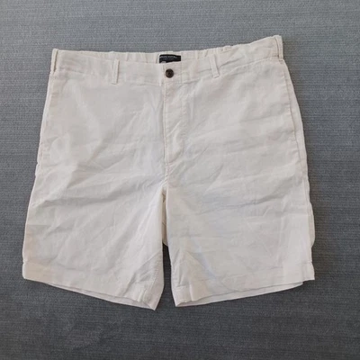 Banana Republic Aiden Shorts Mens 38 Beige Chino Linen Blend Drawstring Waist - Image 1 of 4
