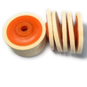 Wollfilzscheibe Polierscheibe Filzpad für Winkelschleifer 10er Pack (4... - Bild 1 von 5