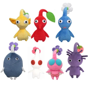 NUOVO Nintendo Pikmin Peluche Peluche Bambola Set di 7 Collezione All Star da JP - Foto 1 di 24