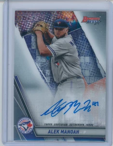 2019 Bowman's Best Baseball Alek Manoah #B19-AM Auto Blue Jays - Bild 1 von 2