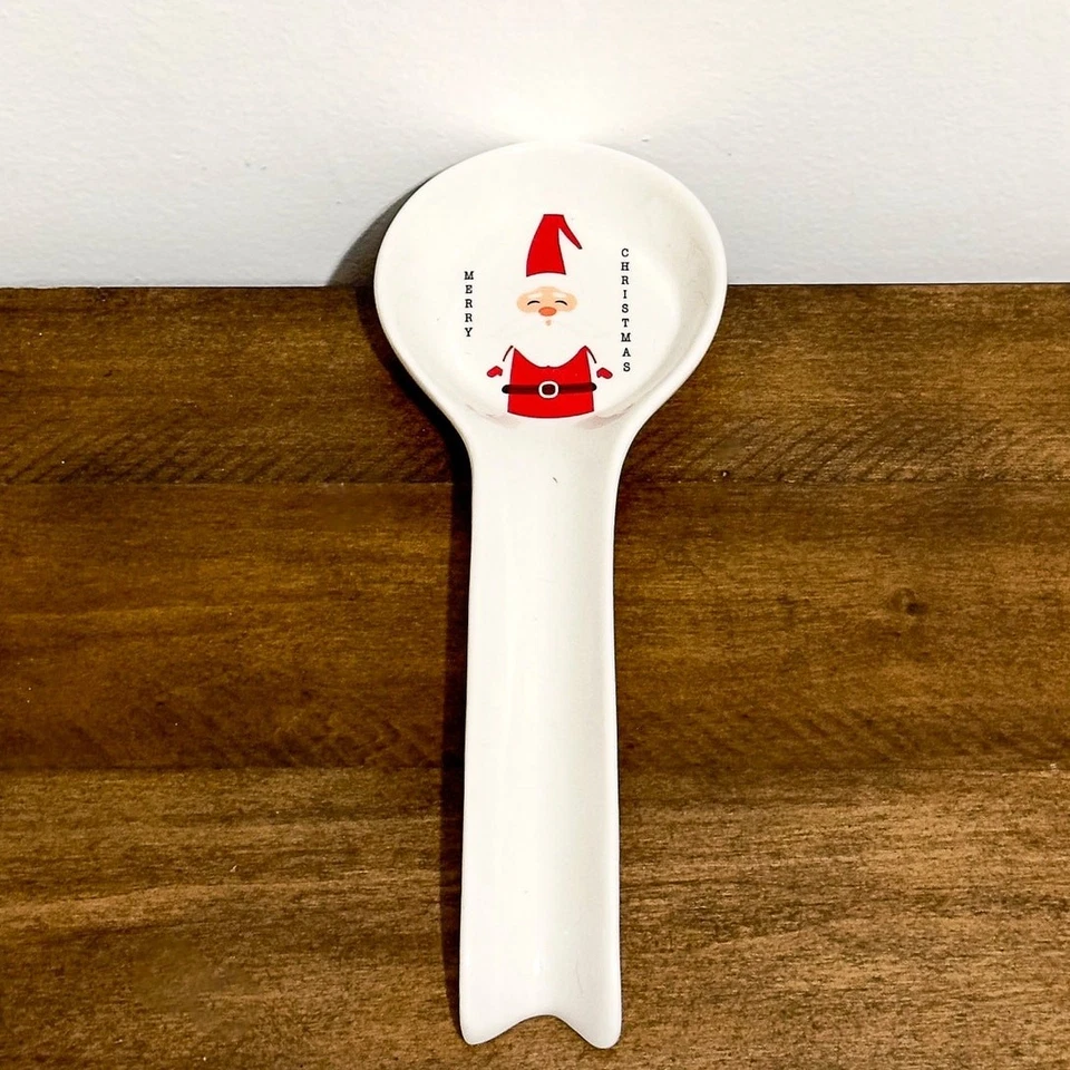 NWT: Godinger - Santa Claus, Merry Christmas, White Spoon Rest  - Image 1 of 3