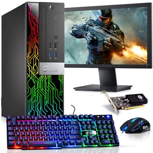 BTO RGB Gaming Desktop PC i7-6700 16GB 256GB SSD 1TB New 22" LCD NVIDIA GT 1030 - Picture 1 of 10