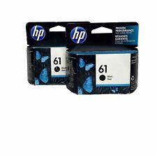 2 Pack GENUINE HP 61 Black Ink Cartridge New In Sealed Package
