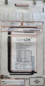 LOT of 50 CoinLOK Bags by CONTROLTEK - 12 1/2" x 22 5/8" - NEW! - Picture 1 of 4