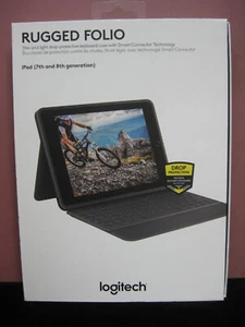 LOGITECH RUGGED FOLIO iPad (7th-8th gen) OPENED NEW IN BOX - Picture 1 of 5