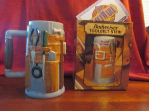 Anheuser Busch Tool Belt Stein with Box and COA Issue Year 1998. CS 320 - Picture 1 of 5