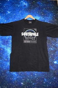 Vintage Southpole Graphic T-Shirt Size XL Black 2000s Y2K Grunge Hip Hop Skater - Picture 1 of 8