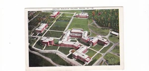 Macon, Georgia cartolina d'epoca in lino / veduta aerea / Greater Wesleyan College - Foto 1 di 2