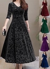 plus size velvet dresses uk