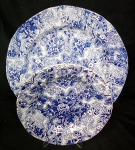 Plato de cena y ensalada azul Chintzware Laura Ashley nuevo de stock con etiqueta - Imagen 1 de 6