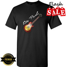 Gibson Les Paul Guitar T-shirt Black Cotton Size S-5XL PN467