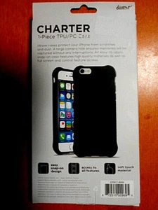 Genuine iWave CHARTER iPhone 6 Case Hard Shell Protection BLACK TPU/PC Case  - Picture 1 of 2