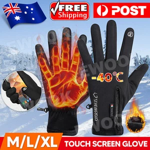 Winter Gloves Waterproof Thermal Touch Screen Thermal Windproof Warm NEW - Picture 1 of 13