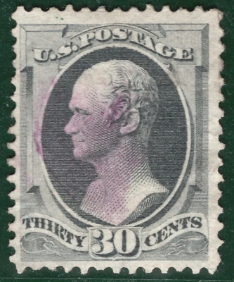 USA Classic Stamp Scott.154 30c (1870) ALEXANDER HAMILTON Used Cat $275 YOG116 - Image 1 of 4
