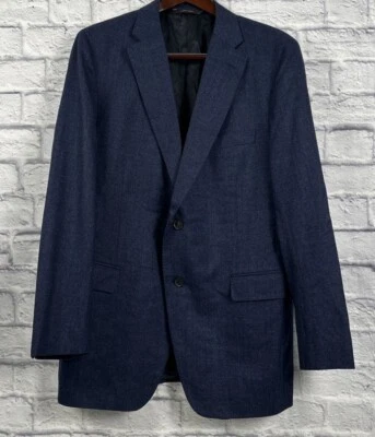 Paul Stuart X Caruso Men's Wool Blue Sport Coat Jacket 42 Long Made in Italy - Image 1 of 4