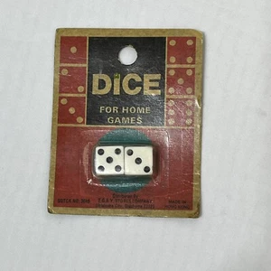 Vintage Pair Of Dice From TG&Y Hong Kong Game Pieces New Old Stock - Picture 1 of 6