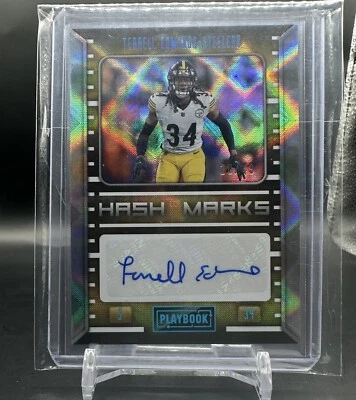 2022 Panini Playbook Football Auto Hash Marks Terrell Edmunds #/49 No.HM-TE - Image 1 of 2