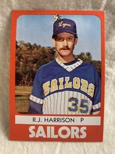 1980 Lynn Sailors Minor League TCMA #19 R.J. Harrison M3
