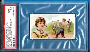 1889 N165 Goodwin & Co. Games & Sports Series "Putting the Shot" Psa 7.5 - Picture 1 of 2