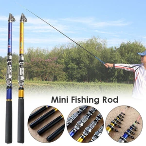 Telescopic Rock Fishing Rod Spinning Fly Carp Feeder travel Fly Fishing Rod Mini - Picture 1 of 15
