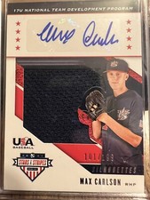 2019 USA BB Stars/Stripes Silhouettes Signatures Jerseys #73 Max Carlson/199🔥🔥