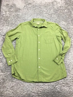 Camisa Sonoma Abotonada Para Hombre Talla Grande Verde Manga Larga Informal Popelín Foto 1 de 4