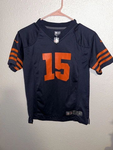 Nike On Field Chicago Bears Brandon Marshall #15 Youth Jersey Medium Color Rush Cover
