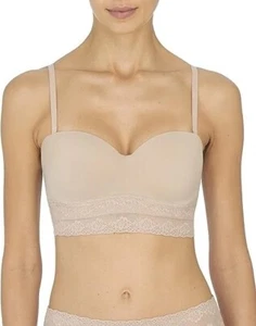 Natori Bliss Perfection Strapless Underwire Bra 729154 Cafe New Size 32DD - Picture 1 of 3