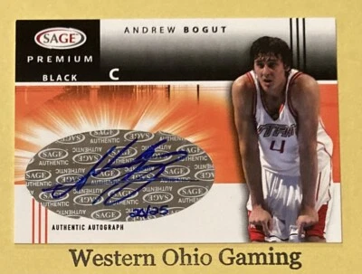 2005 SAGE Premium Andrew Bogut #P1 Black Rookie Authentic Autograph #20/25 MADE - Image 1 of 2