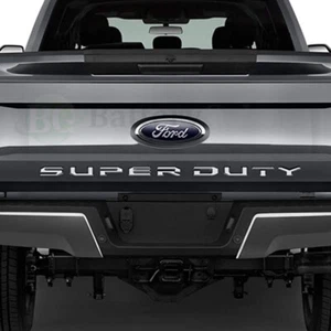 2021 For Ford F-450 SUPER DUTY Tailgate Chrome Letters Insert Decals Stickers - Picture 1 of 4