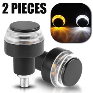 2pcs Motorrad LED Blinker Lauflicht Universelle Mini Blinker Lenkerenden Licht - Bild 1 von 11