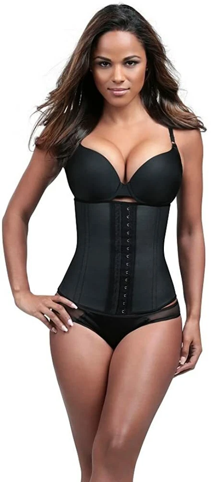 DIVA FIT SQUEEM WAIST TRAINER LATEX WORKOUT GYM GIRDLE SHAPEWEAR 62CC Large