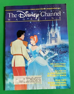DISNEY CHANNEL-SEPT 1989-WORLD TV PREMIERE-CINDERELLA-COMPLETE MAGAZINE - Picture 1 of 1