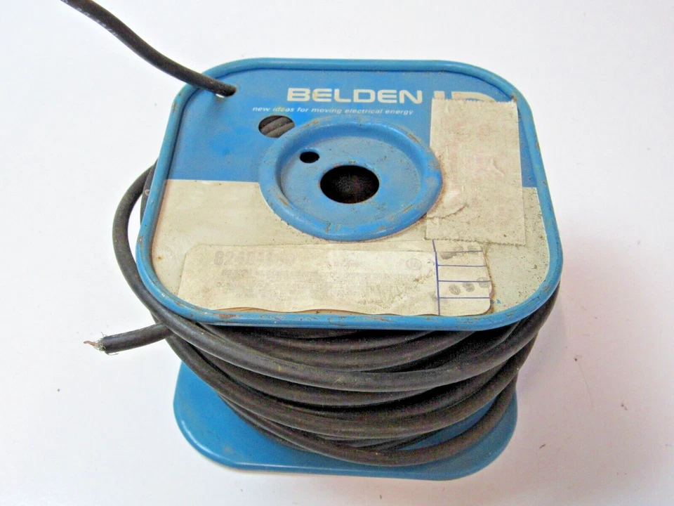 Belden 8420-100 20 AWG Coaxial Cable Black Wire #TV4 - Image 1 of 4