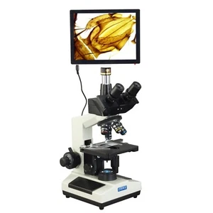 OMAX 40X-2500X 5MP 9.7 Inch Touchscreen Trinocular LED Biological Microscope - Picture 1 of 8