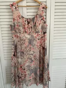 Dress Barn Signature Ella Women’s Dress 18W Floral - Picture 1 of 8