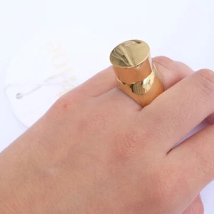 Anillo redondo Chloe de latón modernista talla 56 / EE. UU. 7 3/4 7,75 - Imagen 1 de 6