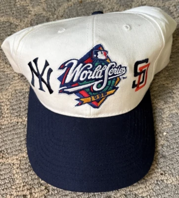 1998 World Series White Hat Yankees Vs Padres Twins Enterprise - Image 1 of 4