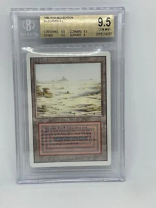 Badlands Dual Land - Revised - BGS 9.5 Gem Mint - MTG Magic The Gathering - Picture 1 of 2